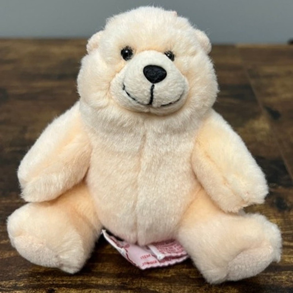 Charmin Amy Pale Pink Teddy Bear Plush Pink Bow Advertising Mascot Stuffed Toy
